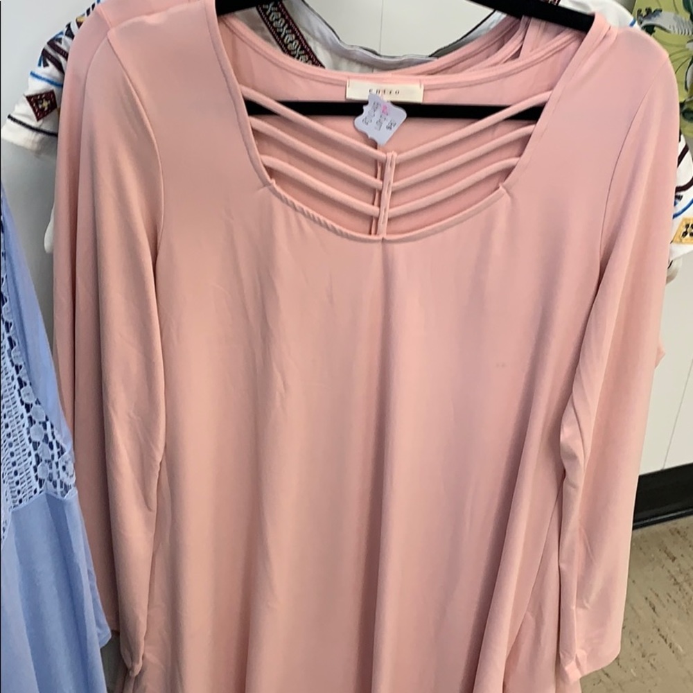Pink Long sleeve tunic